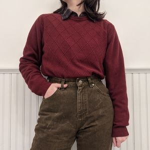 Red Dockers Crewneck Sweater